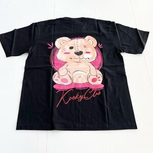 New HEYBIG Graphic Short Sleeve Shirt TH-252 UNISEX SIZE L Kooky Club Teddy Bear